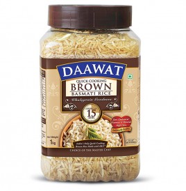 Daawat Brown Basmati Rice   Plastic Jar  1 kilogram